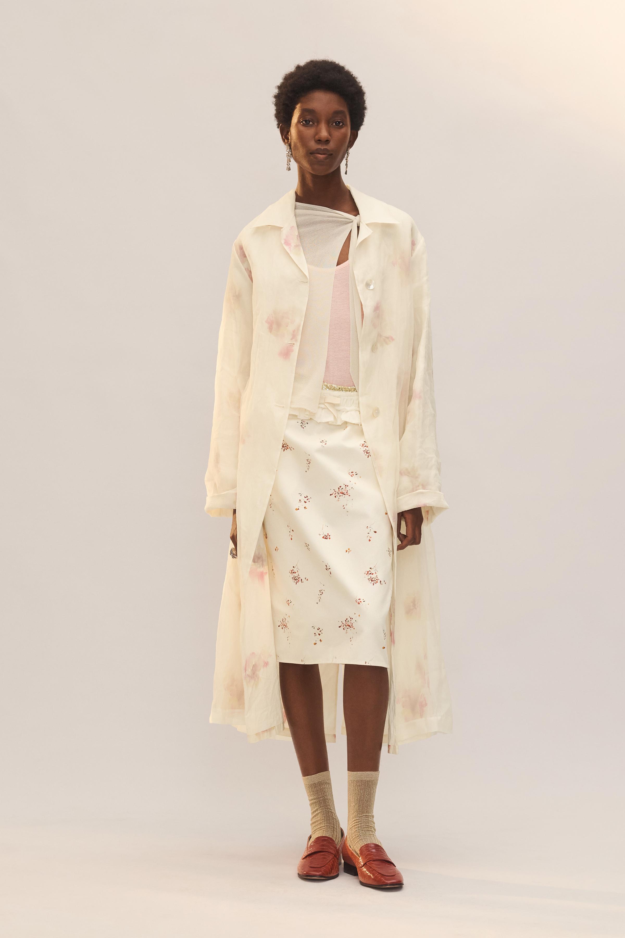 LIMITED EDITION PRINTED SILK FROCK COAT